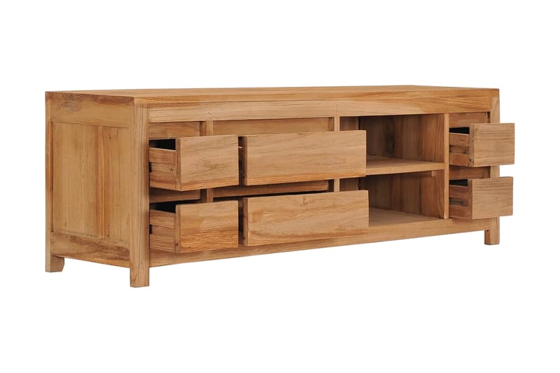 TV-bänk 120x30x40 cm massiv teak - Brun - Möbler - Vardagsrum - Tv-möbler & mediamöbler - Tv-bänkar