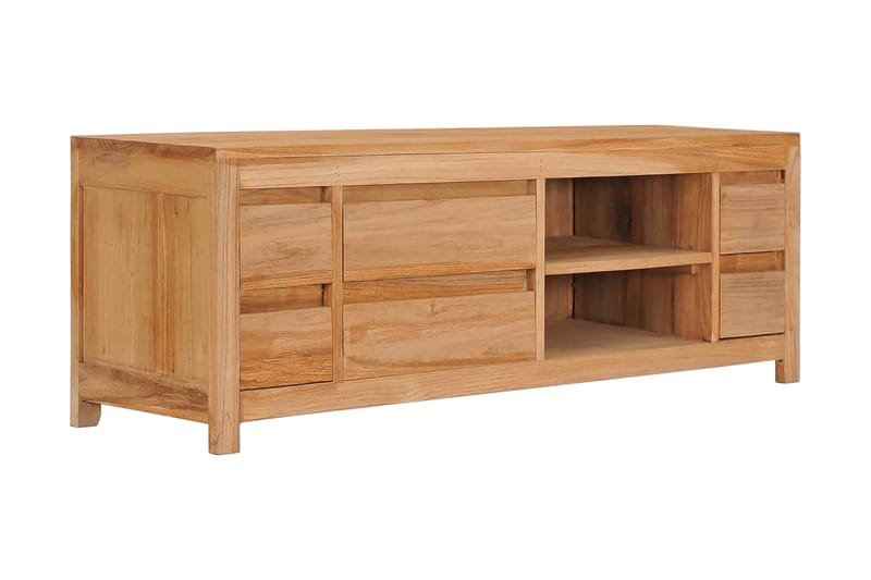 TV-bänk 120x30x40 cm massiv teak - Brun - Möbler - Vardagsrum - Tv-möbler & mediamöbler - Tv-bänkar