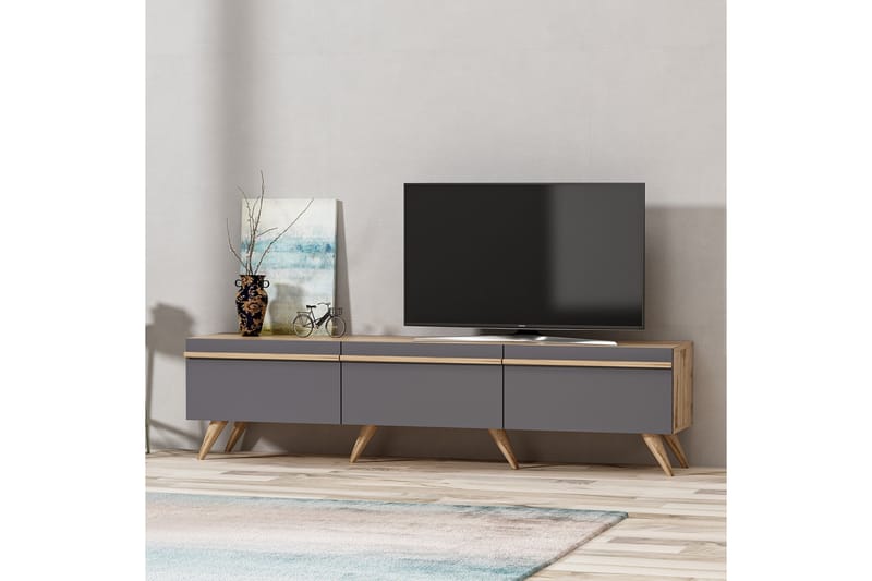 TV-BÄNK 180 cm Antracit - Möbler - Vardagsrum - Tv-möbler & mediamöbler - Tv-bänkar