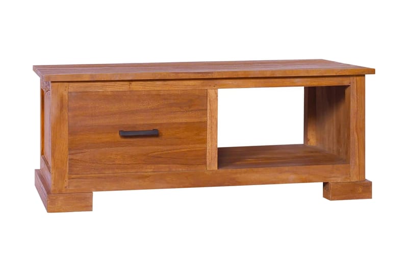 TV-bänk 90x50x37 cm massiv teak - Brun - Möbler - Vardagsrum - Tv-möbler & mediamöbler - Tv-bänkar