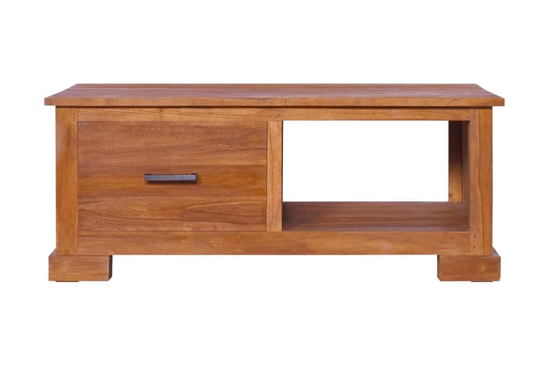 TV-bänk 90x50x37 cm massiv teak - Brun - Möbler - Vardagsrum - Tv-möbler & mediamöbler - Tv-bänkar