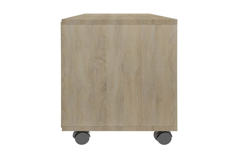 TV-bänk med hjul sonoma ek 90x35x35 cm spånskiva - Brun - Möbler - Vardagsrum - Tv-möbler & mediamöbler - Tv-bänkar