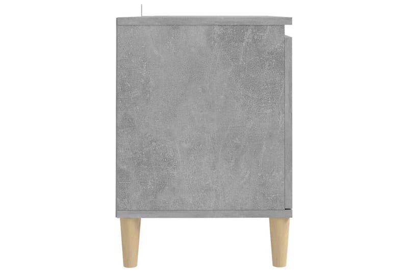 TV-bänk med massiva ben betonggrå 103,5x35x50 cm - Grå - Möbler - Vardagsrum - Tv-möbler & mediamöbler - Tv-bänkar