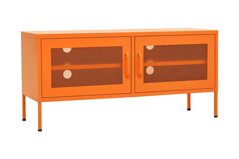 Tv-bänk orange 105x35x50 cm stål - Orange - Möbler - Vardagsrum - Tv-möbler & mediamöbler - Tv-bänkar