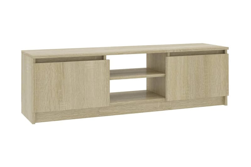 TV-bänk sonoma ek 120x30x35,5 cm spånskiva - Brun - Möbler - Vardagsrum - Tv-möbler & mediamöbler - Tv-bänkar