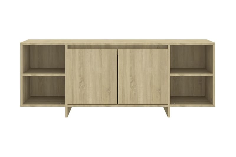 TV-bänk sonoma-ek 130x35x50 cm spånskiva - Beige - Möbler - Vardagsrum - Tv-möbler & mediamöbler - Tv-bänkar