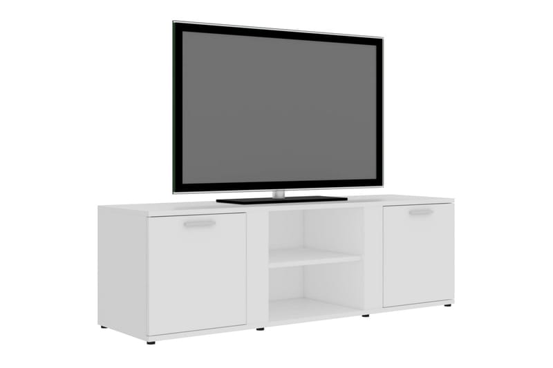 TV-bänk vit 120x34x37 cm spånskiva - Vit - Möbler - Vardagsrum - Tv-möbler & mediamöbler - Tv-bänkar