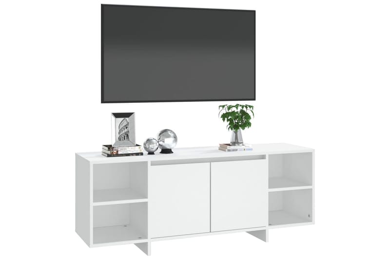 TV-bänk vit 130x35x50 cm spånskiva - Vit - Möbler - Vardagsrum - Tv-möbler & mediamöbler - Tv-bänkar