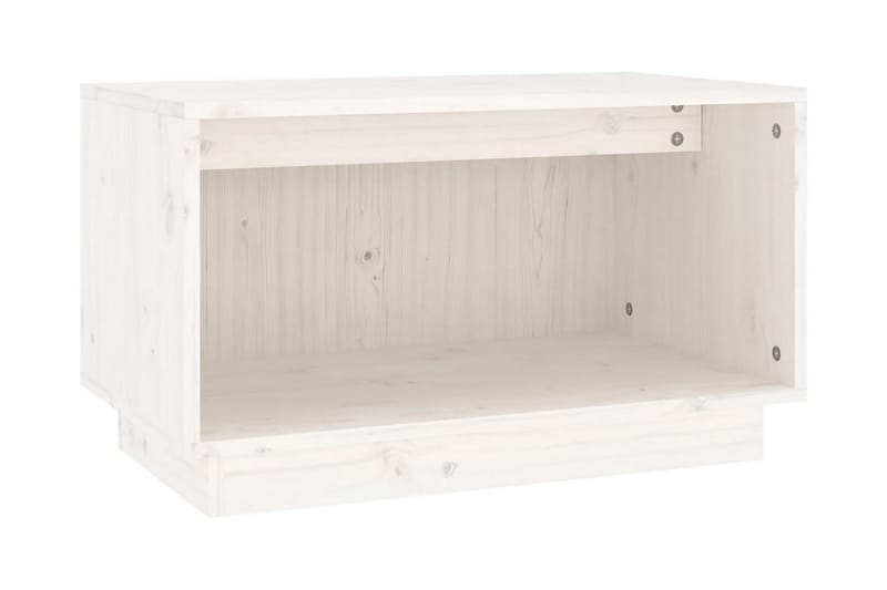 Tv-bänk vit 60x35x35 cm massiv furu - Vit - Möbler - Vardagsrum - Tv-möbler & mediamöbler - Tv-bänkar