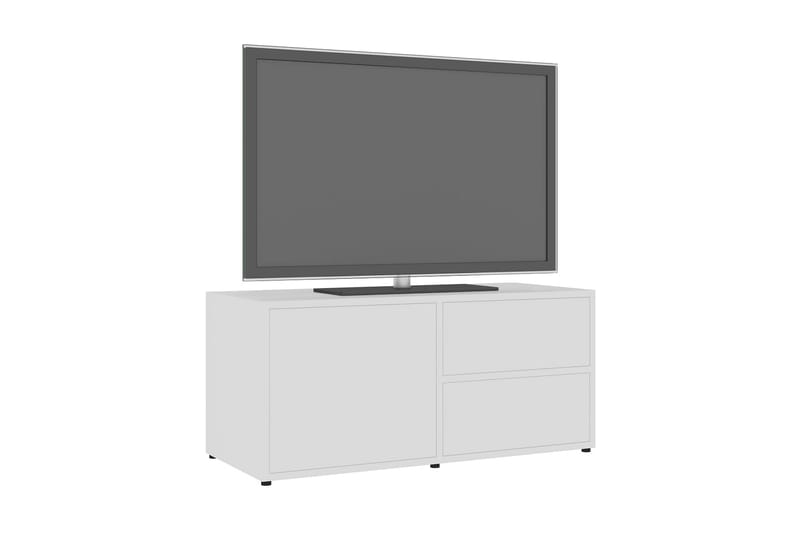 TV-bänk vit 80x34x36 cm spånskiva - Vit - Möbler - Vardagsrum - Tv-möbler & mediamöbler - Tv-bänkar