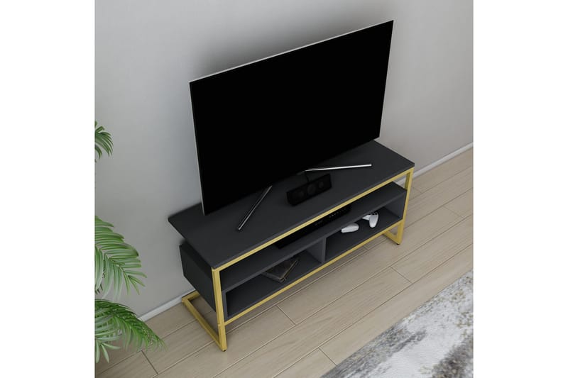 UKHAND Tv-bänk 110x49,9 cm Guld - Möbler - Vardagsrum - Tv-möbler & mediamöbler - Tv-bänkar