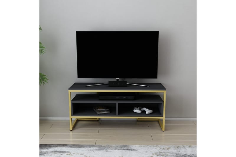 UKHAND Tv-bänk 110x49,9 cm Guld - Möbler - Vardagsrum - Tv-möbler & mediamöbler - Tv-bänkar