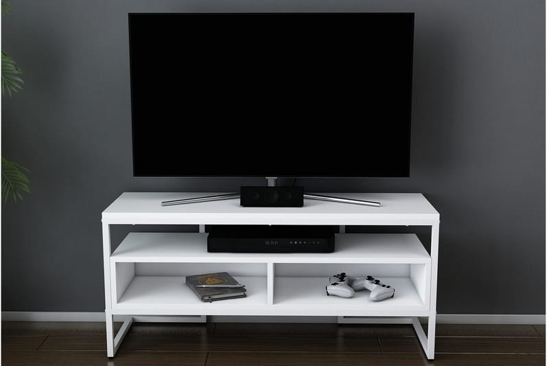 UKHAND Tv-bänk 110x49,9 cm Vit - Möbler - Vardagsrum - Tv-möbler & mediamöbler - Tv-bänkar