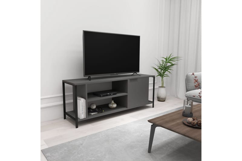 UKHAND Tv-bänk 120x54 cm Antracit - Möbler - Vardagsrum - Tv-möbler & mediamöbler - Tv-bänkar