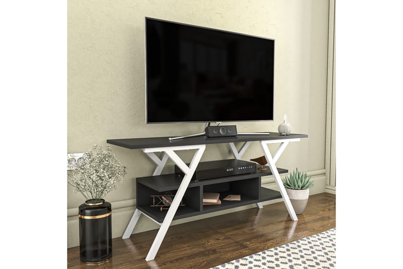 UKHAND Tv-bänk 120x55 cm Vit - Möbler - Vardagsrum - Tv-möbler & mediamöbler - Tv-bänkar