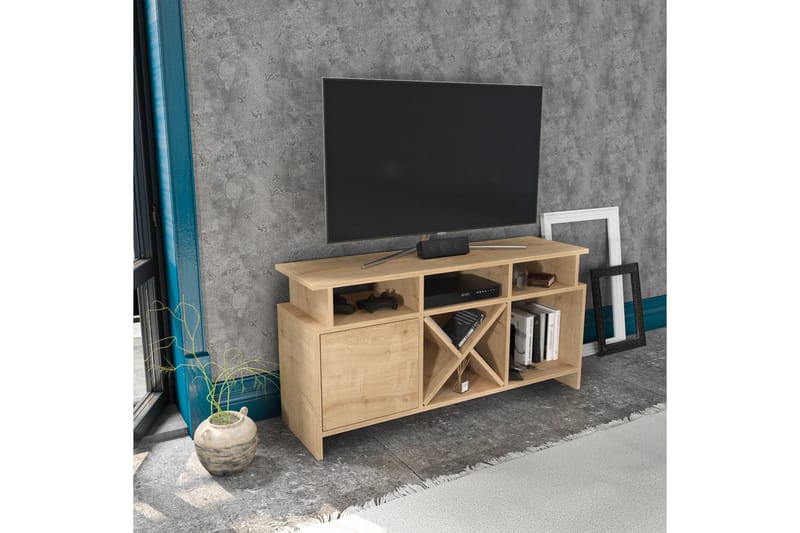 UKHAND Tv-bänk 120x60,6 cm Brun - Möbler - Vardagsrum - Tv-möbler & mediamöbler - Tv-bänkar