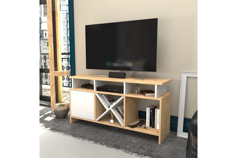 UKHAND Tv-bänk 120x60,6 cm Brun - Möbler - Vardagsrum - Tv-möbler & mediamöbler - Tv-bänkar