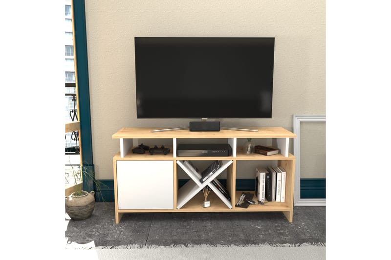 UKHAND Tv-bänk 120x60,6 cm Brun - Möbler - Vardagsrum - Tv-möbler & mediamöbler - Tv-bänkar