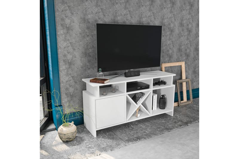 UKHAND Tv-bänk 120x60,6 cm Vit - Möbler - Vardagsrum - Tv-möbler & mediamöbler - Tv-bänkar