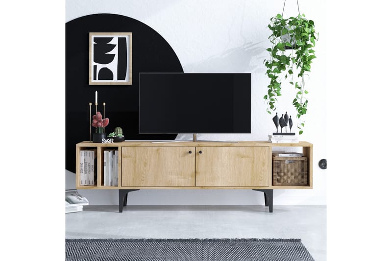 UKHAND Tv-bänk 150x47 cm Blå - Möbler - Vardagsrum - Tv-möbler & mediamöbler - Tv-bänkar