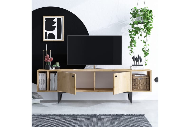 UKHAND Tv-bänk 150x47 cm Blå - Möbler - Vardagsrum - Tv-möbler & mediamöbler - Tv-bänkar