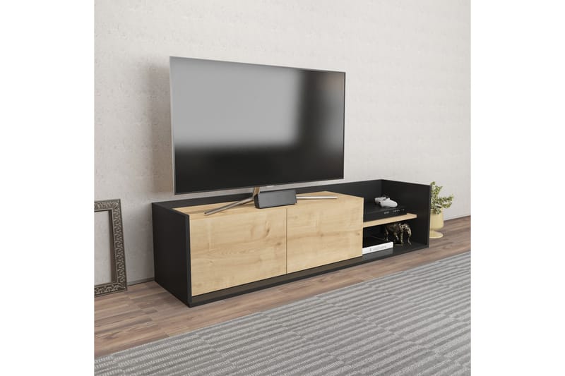 UKHAND Tv-bänk 160x36,8 cm Antracit - Möbler - Vardagsrum - Tv-möbler & mediamöbler - Tv-bänkar