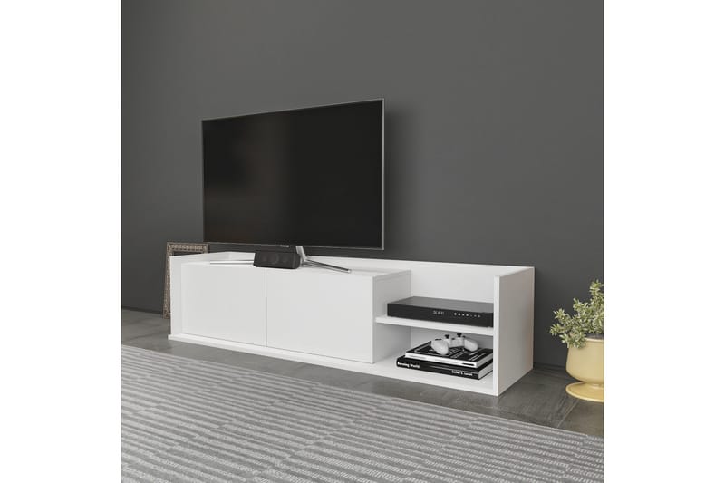 UKHAND Tv-bänk 160x36,8 cm Vit - Möbler - Vardagsrum - Tv-möbler & mediamöbler - Tv-bänkar