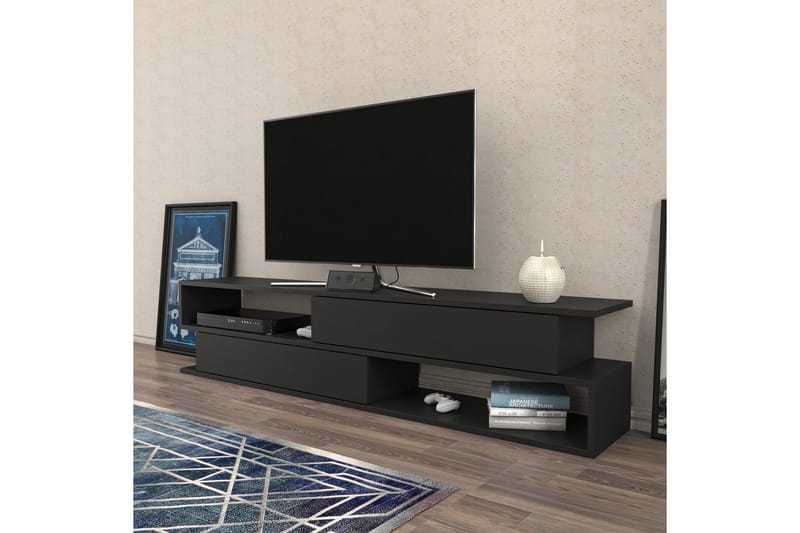 UKHAND Tv-bänk 160x38,6 cm Antracit - Möbler - Vardagsrum - Tv-möbler & mediamöbler - Tv-bänkar