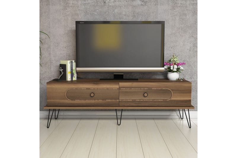 VARRED TV-Bänk 145 cm Brun - Brun - Möbler - Vardagsrum - Tv-möbler & mediamöbler - Tv-bänkar