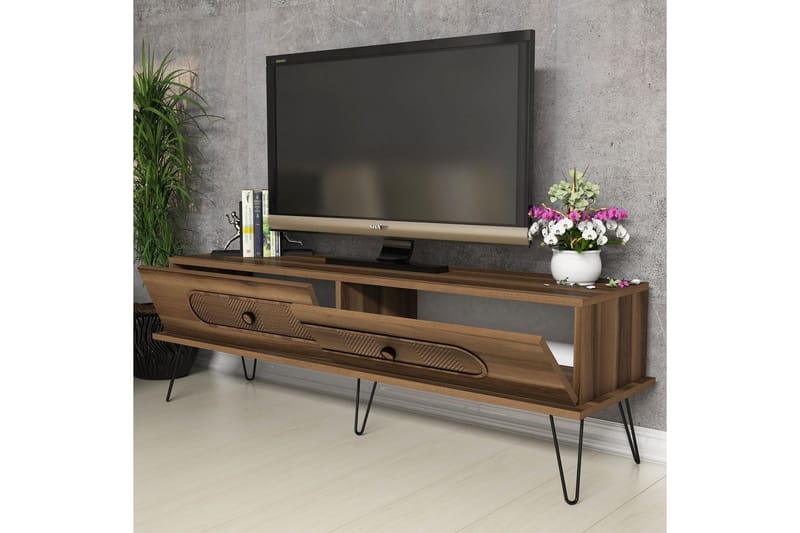 VARRED TV-Bänk 145 cm Brun - Brun - Möbler - Vardagsrum - Tv-möbler & mediamöbler - Tv-bänkar