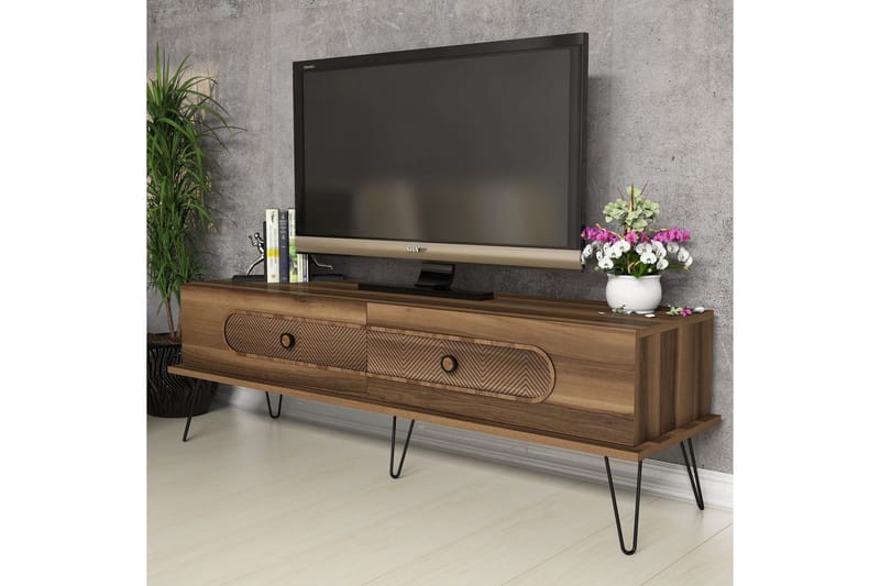 VARRED TV-Bänk 145 cm Brun - Brun - Möbler - Vardagsrum - Tv-möbler & mediamöbler - Tv-bänkar