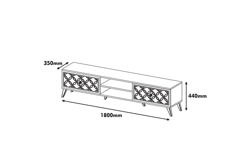 VARRED TV-Bänk 180 cm Brun - Brun - Möbler - Vardagsrum - Tv-möbler & mediamöbler - Tv-bänkar