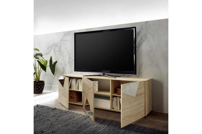 VITTORIA Tv-Bänk 181 cm Beige - Lc Spa - Möbler - Vardagsrum - Tv-möbler & mediamöbler - Tv-bänkar