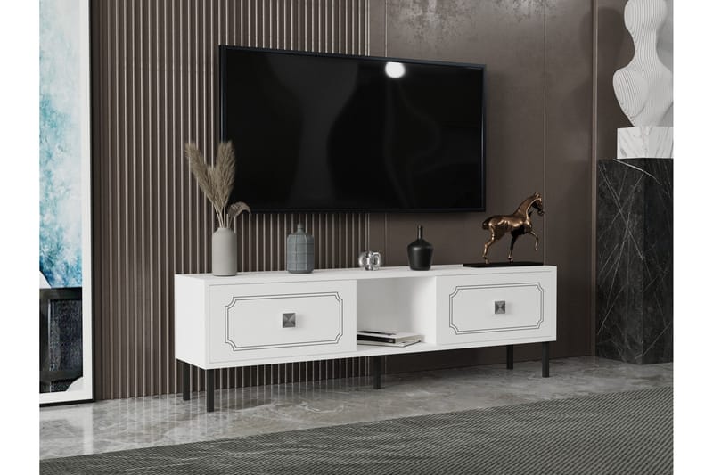 Vonte Tv-bänk 150 cm Silver - Möbler - Vardagsrum - Tv-möbler & mediamöbler - Tv-bänkar