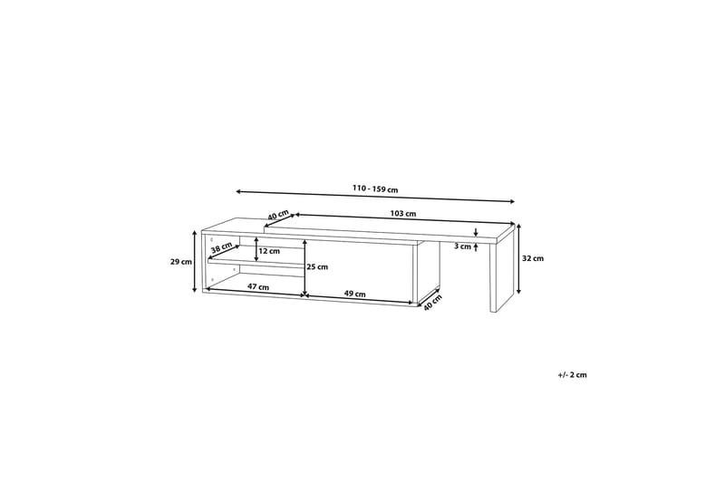 YONKERS TV-bänk 40x159 cm - Möbler - Vardagsrum - Tv-möbler & mediamöbler - Tv-bänkar