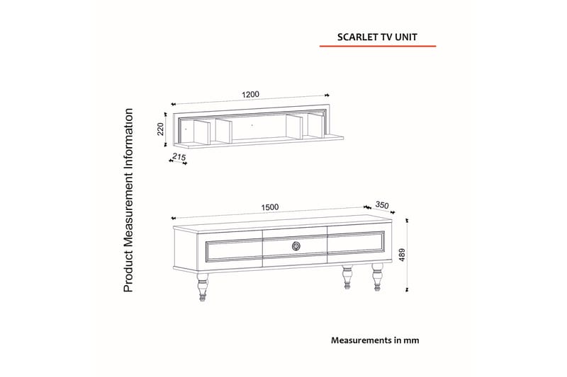 ASAGAR Tv-möbelset 150 cm Vit - Möbler - Vardagsrum - Tv-möbler & mediamöbler - Tv-möbelset