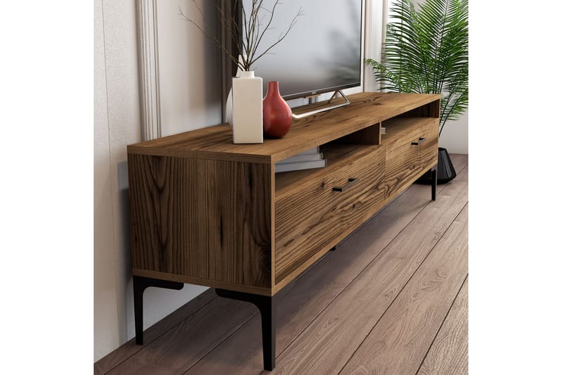 OBURUS Tv-möbelset 180x47 cm Brun - Möbler - Vardagsrum - Tv-möbler & mediamöbler - Tv-möbelset