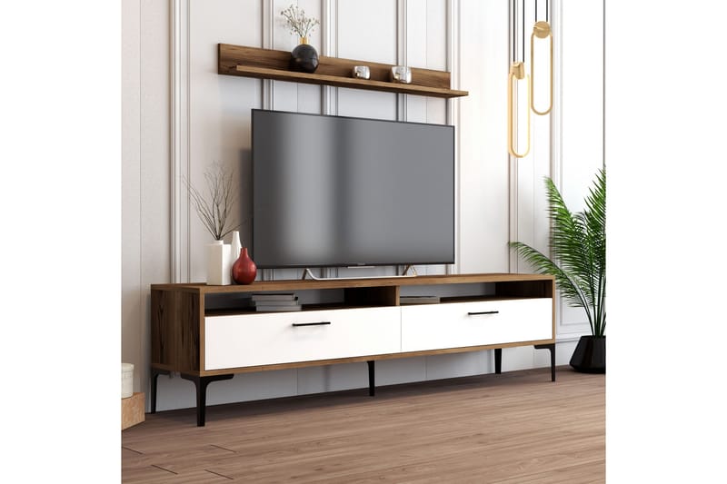 OBURUS Tv-möbelset 180x47 cm Brun - Möbler - Vardagsrum - Tv-möbler & mediamöbler - Tv-möbelset