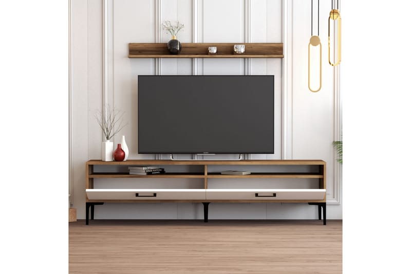 OBURUS Tv-möbelset 180x47 cm Brun - Möbler - Vardagsrum - Tv-möbler & mediamöbler - Tv-möbelset