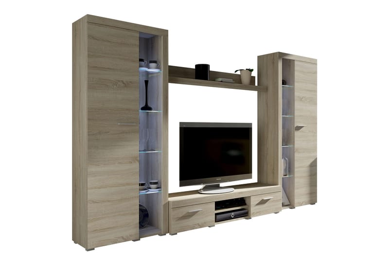 Rumba TV-möbelset 300x34x190 cm - Trä/natur - Möbler - Vardagsrum - Tv-möbler & mediamöbler - Tv-möbelset