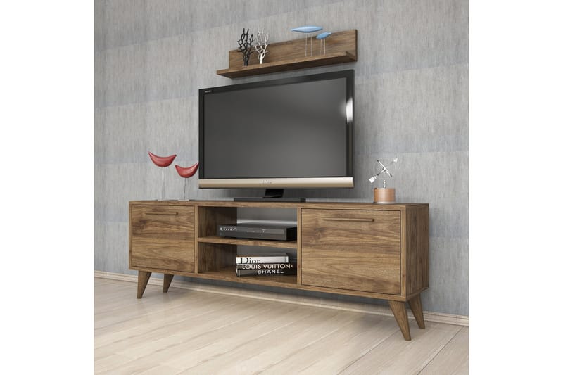 TV-MÖBELSET 49x138 cm Valnöt - Möbler - Vardagsrum - Tv-möbler & mediamöbler - Tv-möbelset