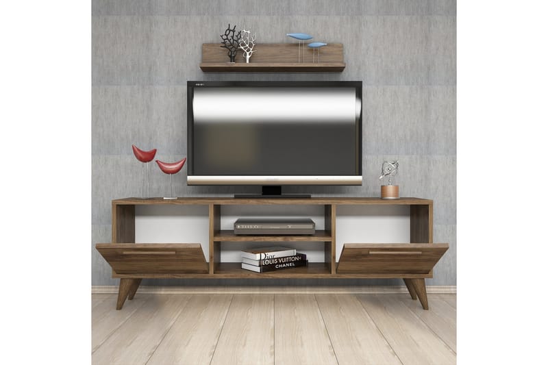 TV-MÖBELSET 49x138 cm Valnöt - Möbler - Vardagsrum - Tv-möbler & mediamöbler - Tv-möbelset