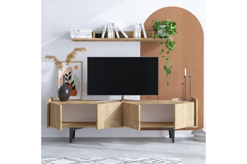 UKHAND Tv-möbelset 150x57 cm Blå - Möbler - Vardagsrum - Tv-möbler & mediamöbler - Tv-möbelset