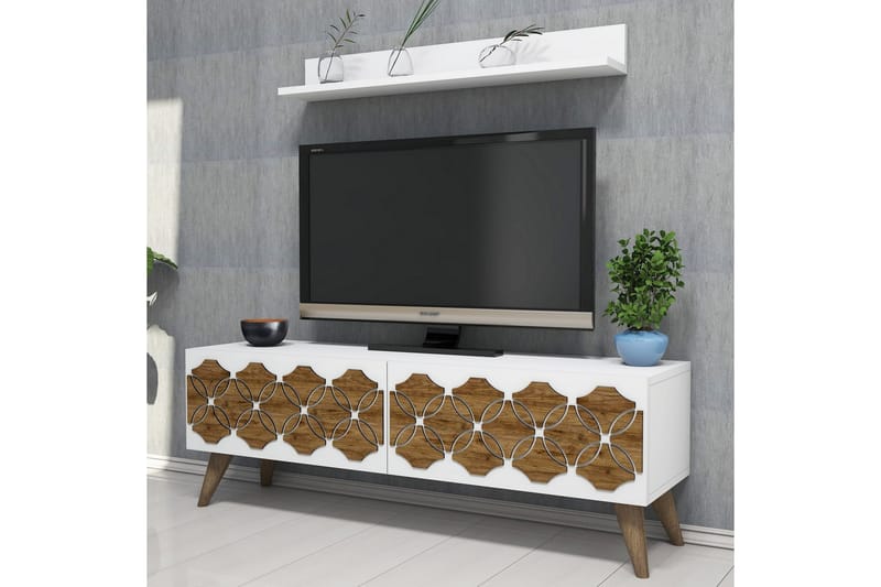 VARRED TV-Möbelset 120 cm Vit - Möbler - Vardagsrum - Tv-möbler & mediamöbler - Tv-möbelset