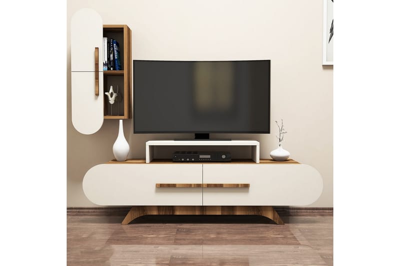 VARRED TV-Möbelset 145 cm Brun - Möbler - Vardagsrum - Tv-möbler & mediamöbler - Tv-möbelset