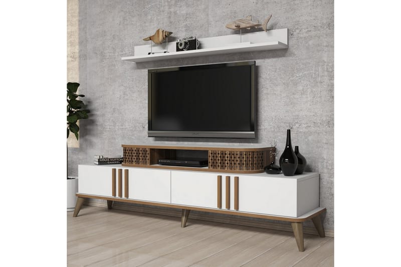 VARRED TV-Möbelset 168 cm Vit - Möbler - Vardagsrum - Tv-möbler & mediamöbler - Tv-möbelset