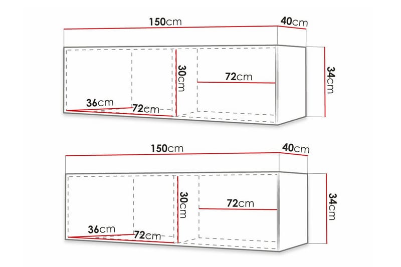 Dunvegan Tv-skåp 300 cm Svart - Möbler - Vardagsrum - Tv-möbler & mediamöbler - Tv-skåp