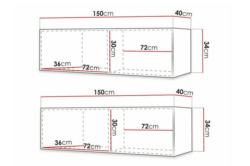 Dunvegan Tv-skåp 300 cm Vit - Möbler - Vardagsrum - Tv-möbler & mediamöbler - Tv-skåp