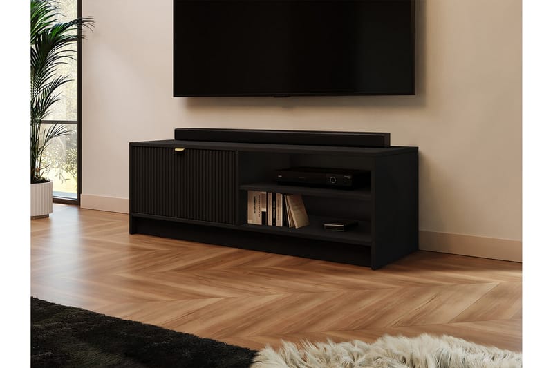 Kintore Tv-skåp 120 cm Svart - Möbler - Vardagsrum - Tv-möbler & mediamöbler - Tv-skåp