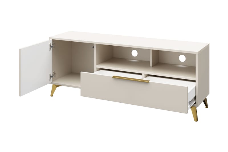 Vemdalen Tv-bänk 154 cm Sand beige - Möbler - Vardagsrum - Tv-möbler & mediamöbler - Tv-bänkar